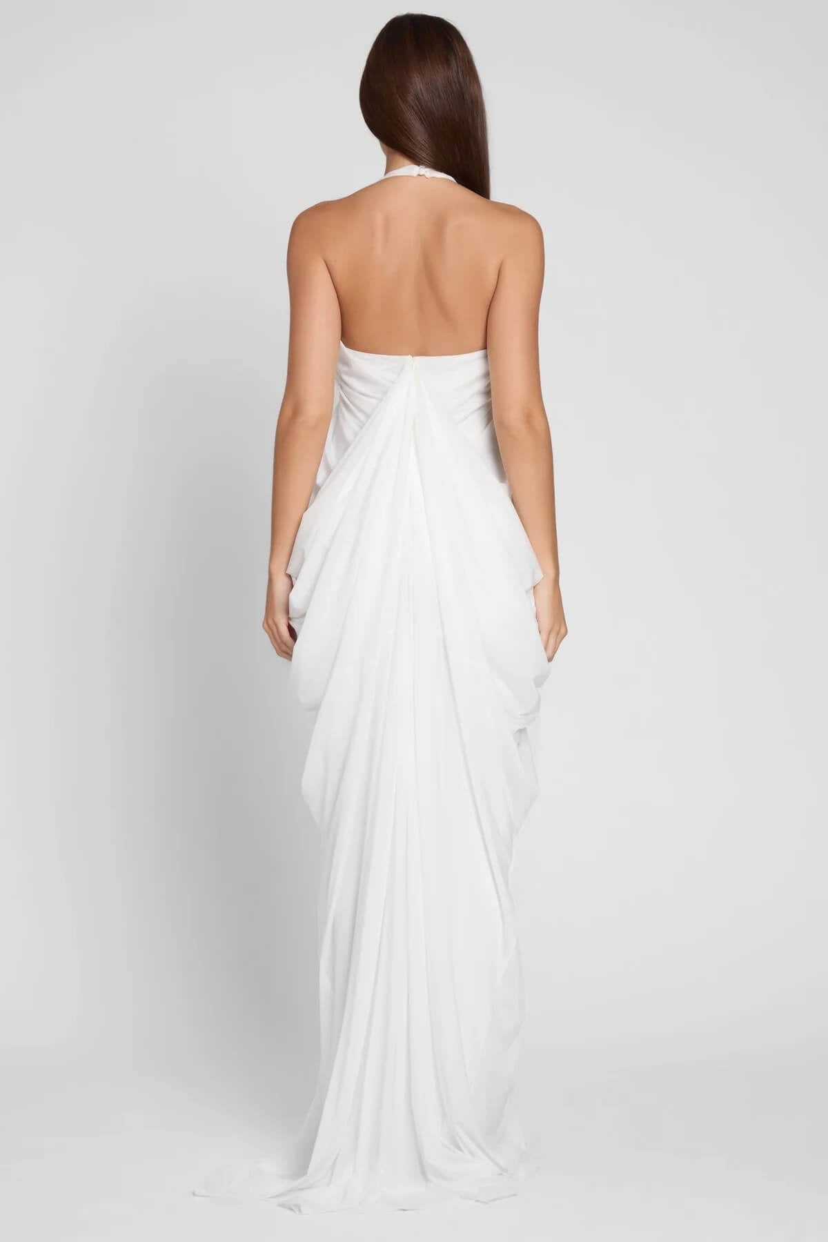 Sophie Halter Plunging Neckline Maxi Dress