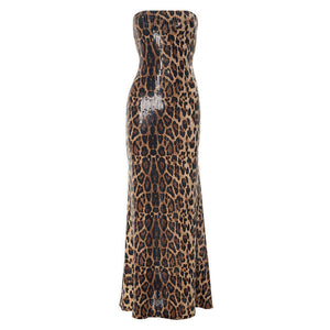 Ambre Strapless Sequin Maxi Dress