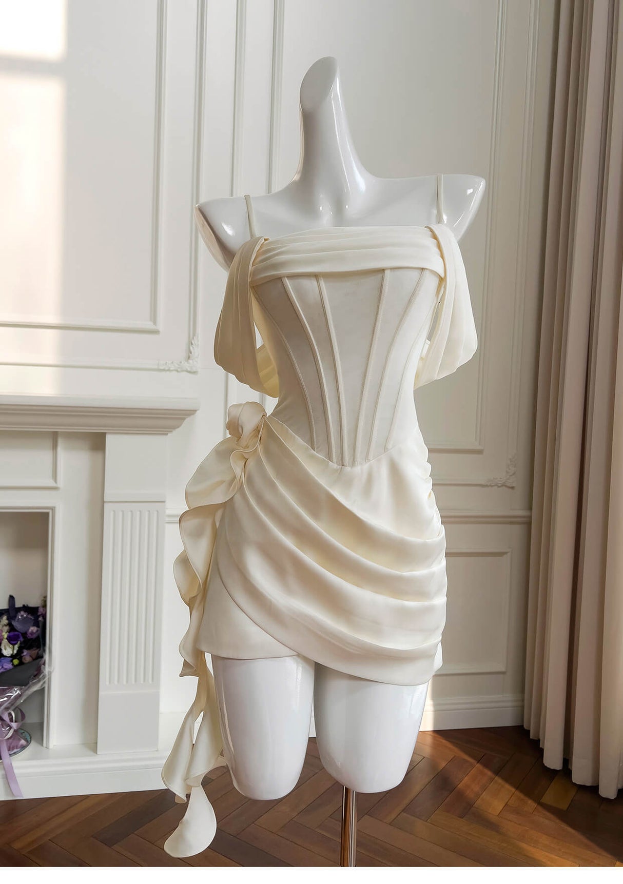 Vanille Strapless Corset Mini Dress