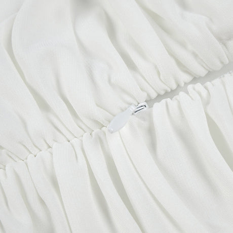 Selmori Lumière Long Sleeve Deep V Maxi Dress