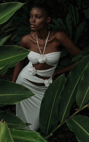 Mélina Halter Cut Out Maxi Dress