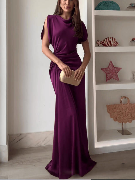 Mirage Ruched Waist Maxi Dress