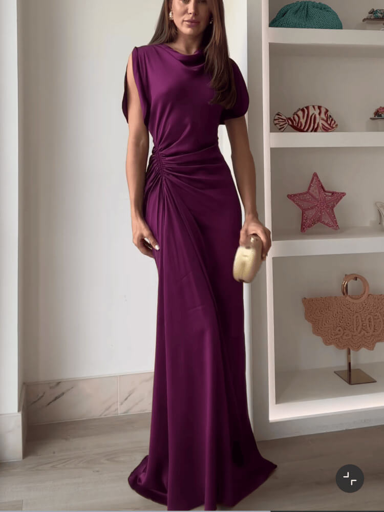 Mirage Ruched Waist Maxi Dress