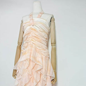 Selmori Mila Ruffle Halter Maxi Dress