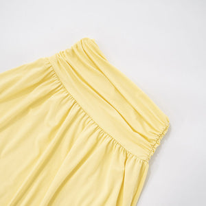 Aurore V Neck Ruched Maxi Dress Set