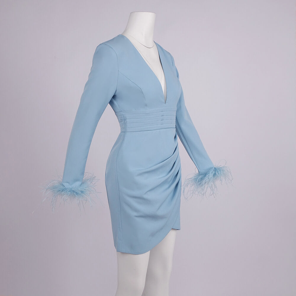 Zoé Deep V Mini Dress