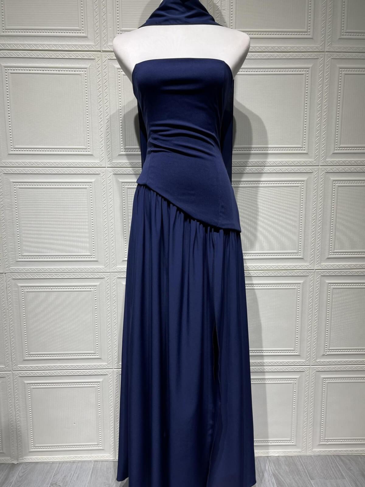 Selmori Solène Asymmetrical Maxi Gown