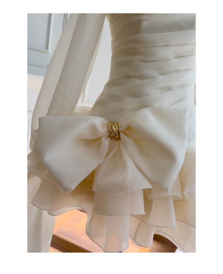 Éden One Shoulder Ruched Mini Dress