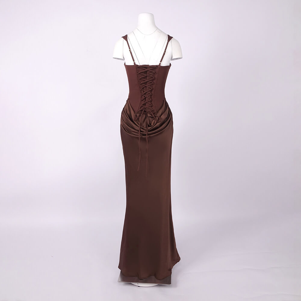 Selmori Hortense Sleeveless Square Neck Maxi Dress