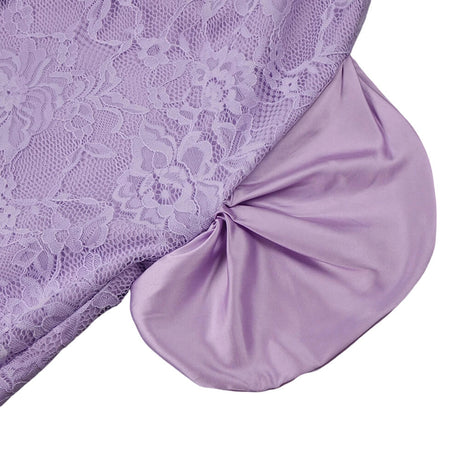 Subtilité Square Neck Lace Midi Dress