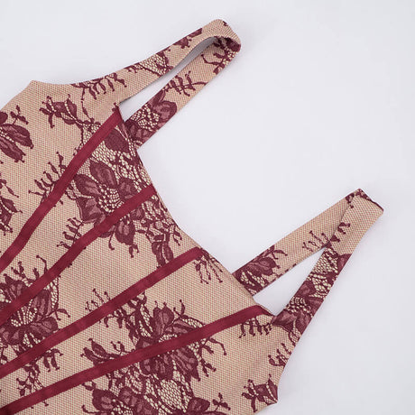 Lina Elegant Lace Corset Mini Dress