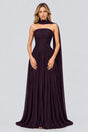 Oiseau Strapless Pleated Maxi Dress - Plum_-_selmori.com_-_01