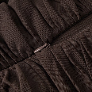 Valère Ruched Halter Maxi Dress