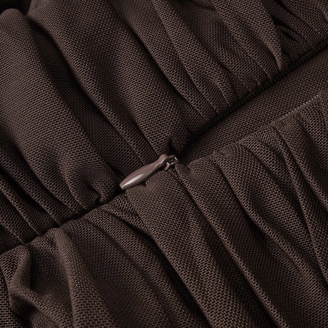 Valère Ruched Halter Maxi Dress