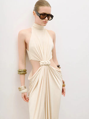 Selmori Séraphine Twist-Cutout Maxi Dress
