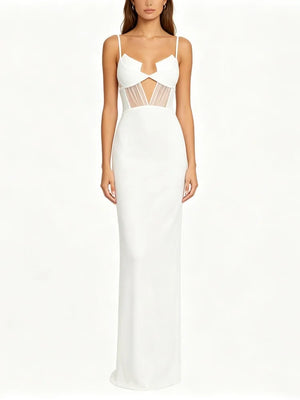 Modernité Cutout Fringe Maxi Dress