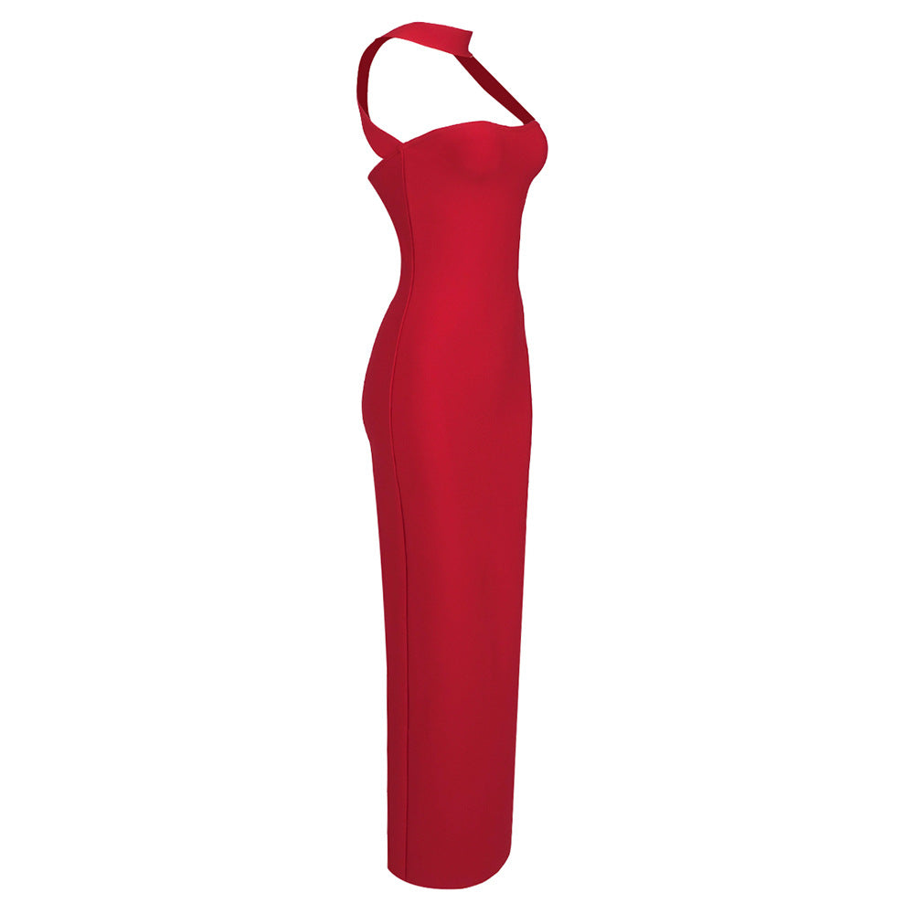 Clémence Strapless Evening Maxi Dress