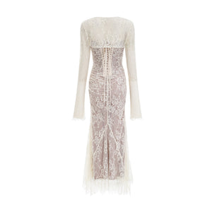 Symphonie Lace Square Neck Bodycon Maxi Dress