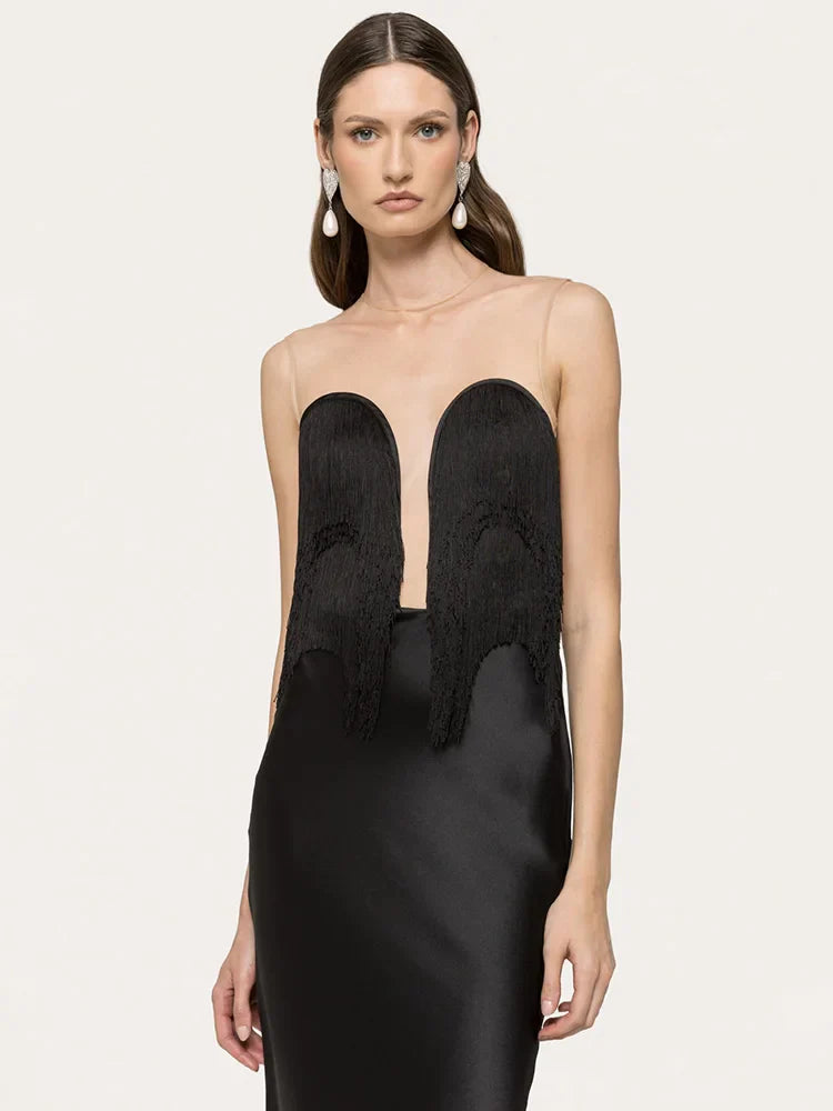 Selmori Marina Strapless Maxi Dress