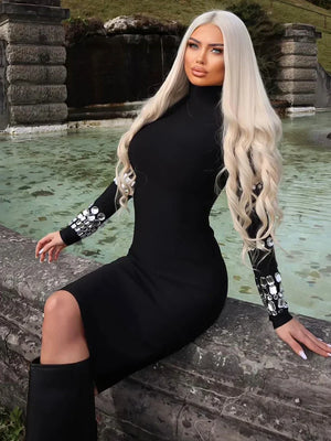 Selmori Vérane Long Sleeve Midi Dress