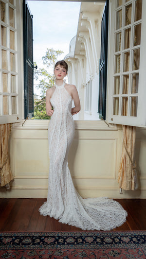 Selmori Tatiana Halter Backless Maxi Dress