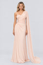 Tiphaine One Shoulder Ruched Maxi Dress - Shell Pink_-_selmori.com_-_01
