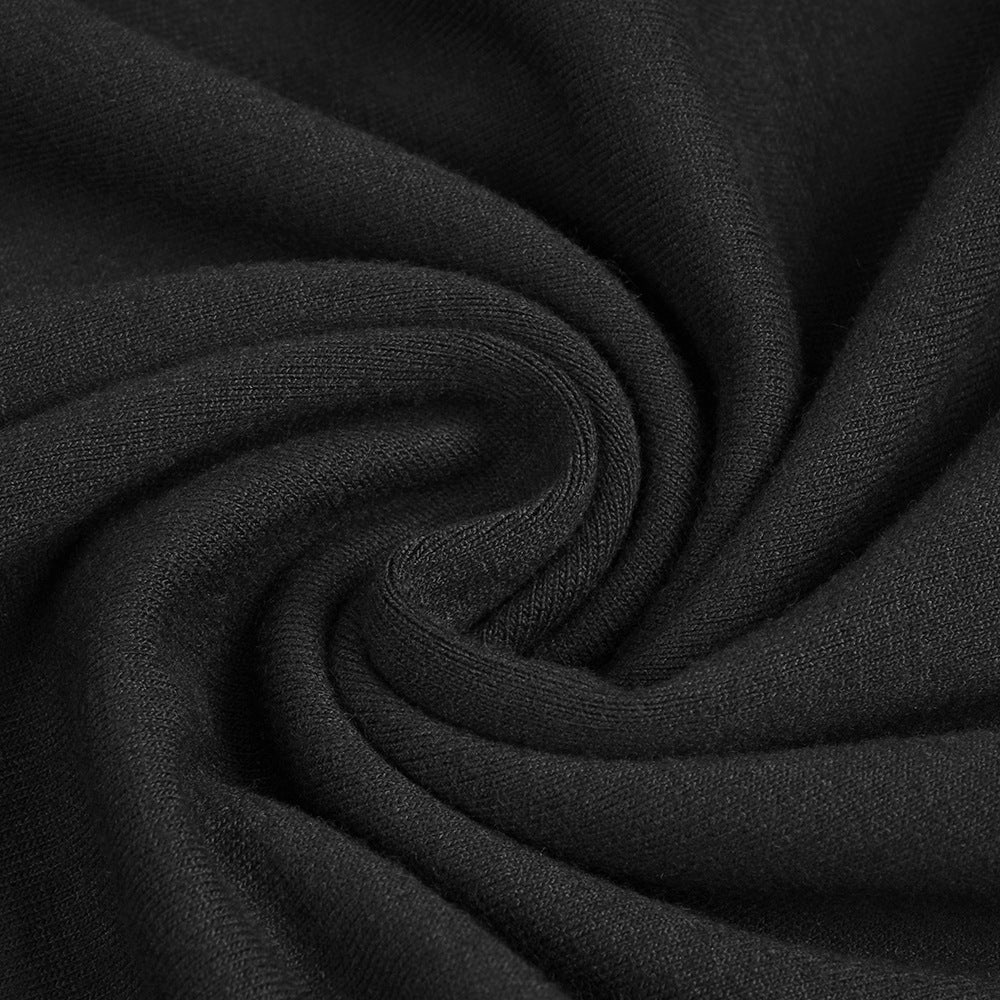Vespera Black Keyhole Maxi Dress with High Thigh Slit