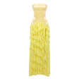 Selmori Geneviève Strapless Ruffled Maxi Dress Yellow