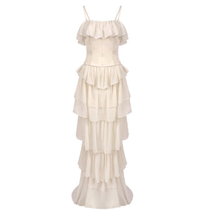 Justine Strapless Tiered Maxi Dress