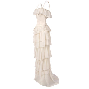 Justine Strapless Tiered Maxi Dress