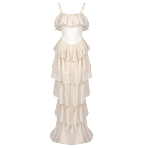 Justine Strapless Tiered Maxi Dress