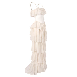 Justine Strapless Tiered Maxi Dress