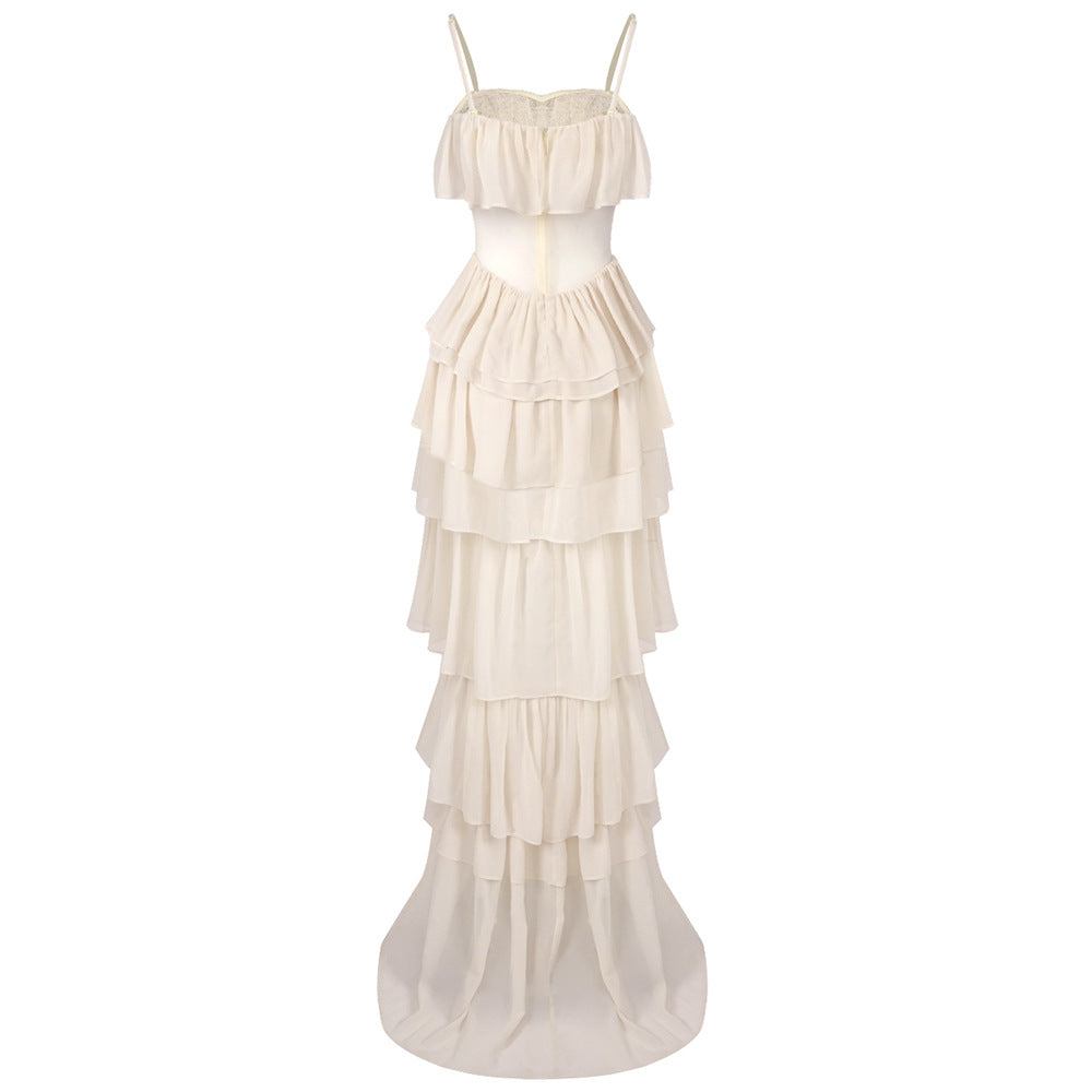 Justine Strapless Tiered Maxi Dress