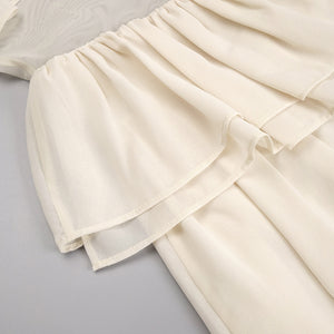 Justine Strapless Tiered Maxi Dress