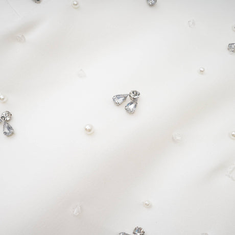 Selmori Melisande black embellished mini dress