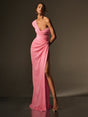 Selmori Rosalie One Shoulder Maxi Dress Pink