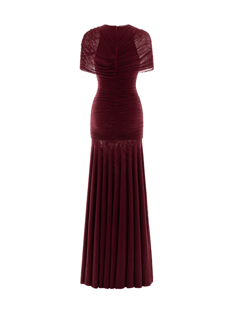 Selmori Mado One Shoulder Ruched Maxi Dress