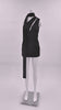 Séraphielle Asymmetric Halter Ruched Mini Dress - Black_-_selmori.com_-_23