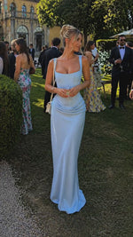 Hortense Square Neck Corset Maxi Dress