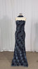 Evelisse Strapless Embellished Petal Maxi Dress with Scarf - Teal_-_selmori.com_-_11