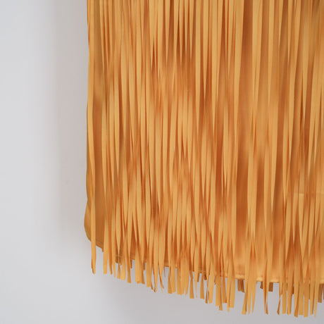 Apparat Fringed Maxi Dress with Shawl / Yellow