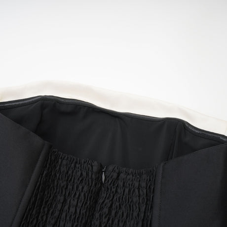 Prouesse black bowknot midi dress