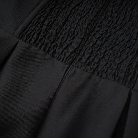 Prouesse black bowknot midi dress