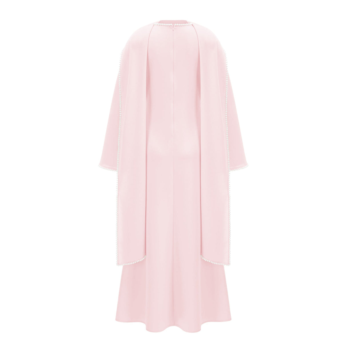 Sommet Pearl Trim Shawl Detail Maxi Dress / Pink