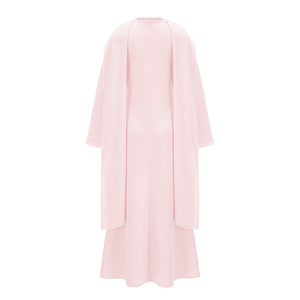 Sommet Pearl Trim Shawl Detail Maxi Dress / Pink