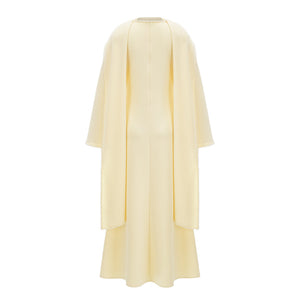 Sommet Pearl Trim Shawl Detail Maxi Dress / Yellow