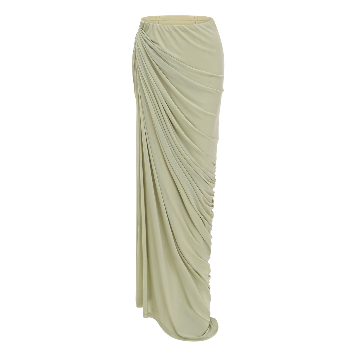 Zulma One Shoulder Top & Skirt Set Green