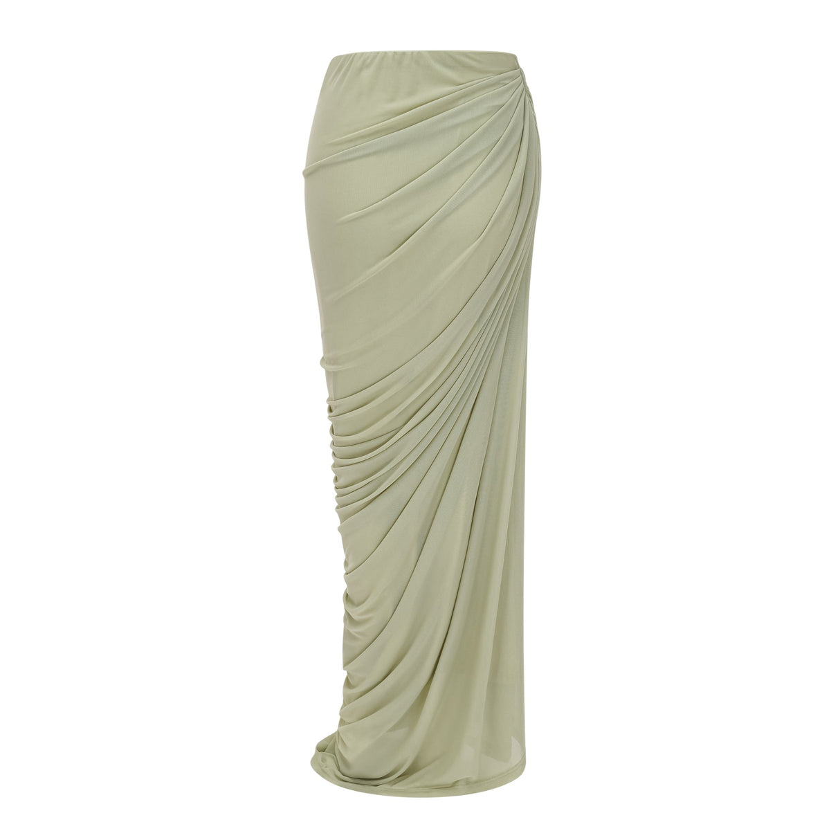 Zulma One Shoulder Top & Skirt Set Green