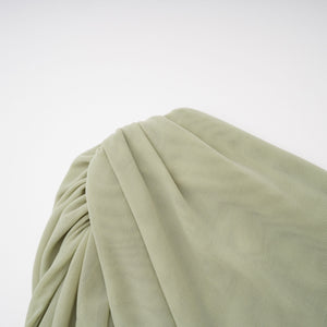 Zulma One Shoulder Top & Skirt Set Green