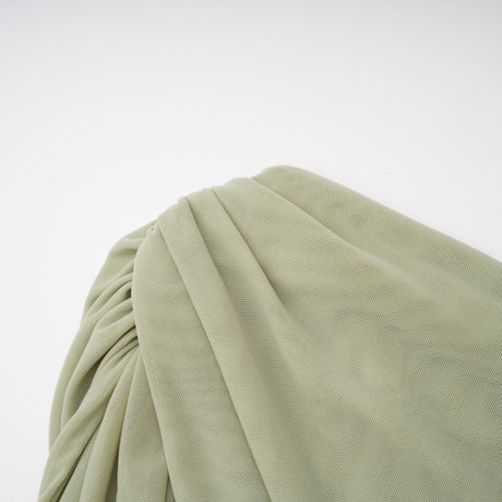 Zulma One Shoulder Top & Skirt Set Green